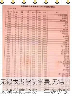 无锡太湖学院学费,无锡太湖学院学费一年多少钱