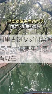 同里古镇要买门票吗,同里古镇要买门票吗现在