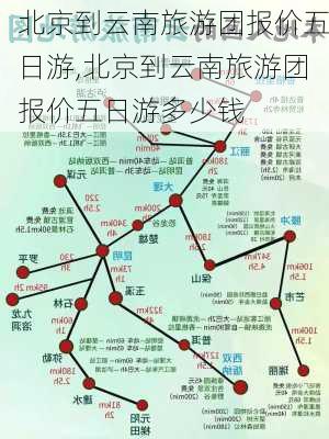 北京到云南旅游团报价五日游,北京到云南旅游团报价五日游多少钱