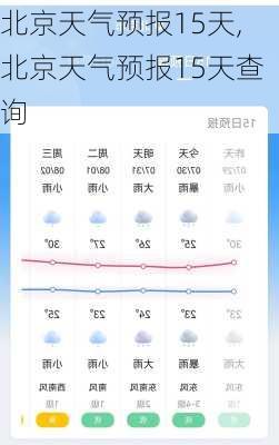 北京天气预报15天,北京天气预报15天查询