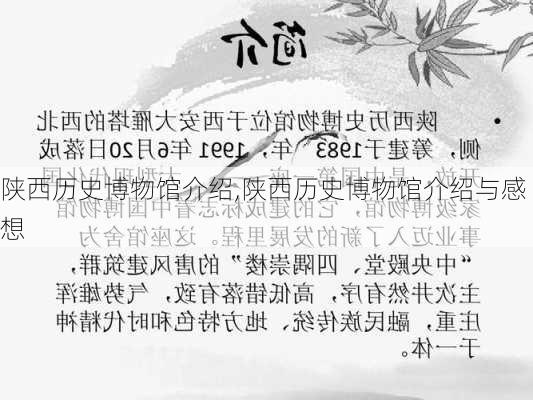 陕西历史博物馆介绍,陕西历史博物馆介绍与感想