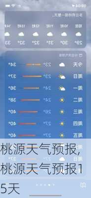 桃源天气预报,桃源天气预报15天