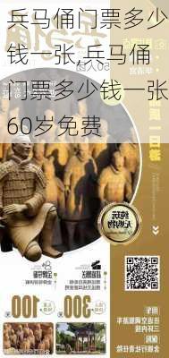 兵马俑门票多少钱一张,兵马俑门票多少钱一张60岁免费