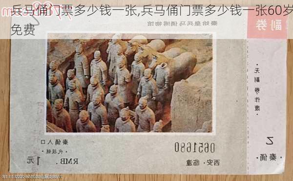 兵马俑门票多少钱一张,兵马俑门票多少钱一张60岁免费