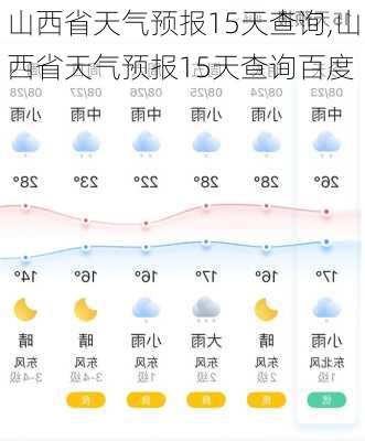 山西省天气预报15天查询,山西省天气预报15天查询百度