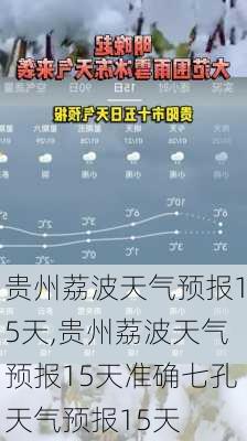 贵州荔波天气预报15天,贵州荔波天气预报15天准确七孔天气预报15天