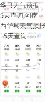 华县天气预报15天查询,河南西华县天气预报15天查询